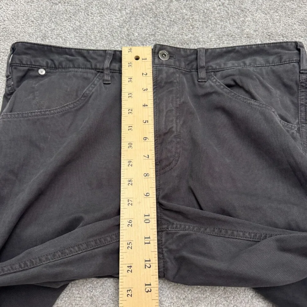 Bonobos Tailored Fit Chino Pants Mens 35x30 Dark Gray Straight Corduroy 5-Pocket
